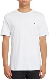 Volcom Blanks Ανδρικό T-shirt Λευκό Μονόχρωμο