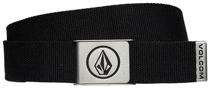 Volcom Circle Web Φαρδιά Ανδρική Ζώνη Ιμάντας Μαύρη από το Outletcenter