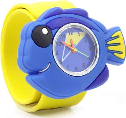Wacky Παιδικό Αναλογικό Ρολόι με Λουράκι από Καουτσούκ/Πλαστικό Μπλε
