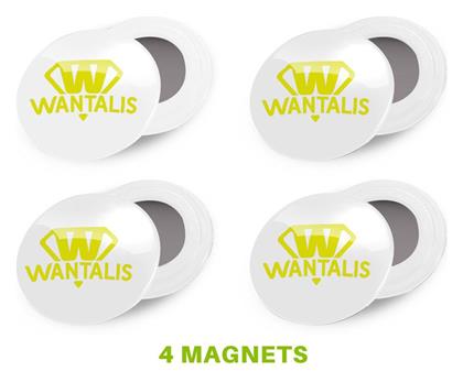 Wantalis Magnet Clip X 4 White