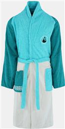 Wave Hawaii Bathrobe Tres Unisex Μπουρνούζι WH45-TRES Turquoise – creme - petrol