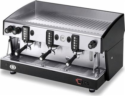 Wega Atlas W01 EVD Metallic Black Επαγγελματική Μηχανή Espresso με 3 Group Π98xΒ57xΥ52cm από το Kotsovolos