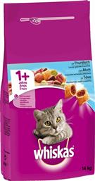 Whiskas 1+ Ξηρά Τροφή για Ενήλικες Γάτες με Τόνο 14kg από το Plus4u