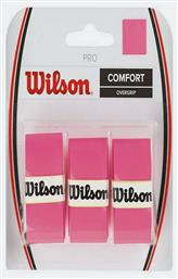 Wilson Pro Comfort Overgrip Ροζ 3τμχ