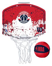 Wilson Washington Wizards Mini Μπασκέτα Δωματίου με Μπάλα