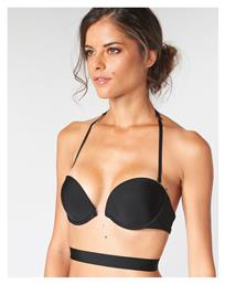 Wonderbra Ultimate Μαύρο Σουτιέν για Βαθύ Ντεκολτέ με Μπανέλες