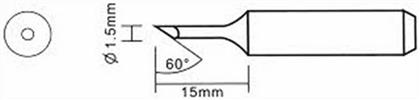 Yihua YH-1.5CF/TIP Μύτη Κολλητηρίου από το e-shop