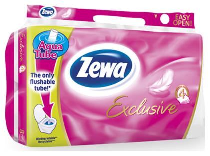 Zewa Χαρτί Υγείας Exclusive Ultra Soft 8 Ρολά 4 Φύλλων από το e-Fresh